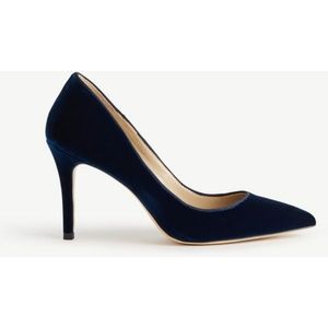 Ann Taylor Mila Velvet Pumps Blue NIB